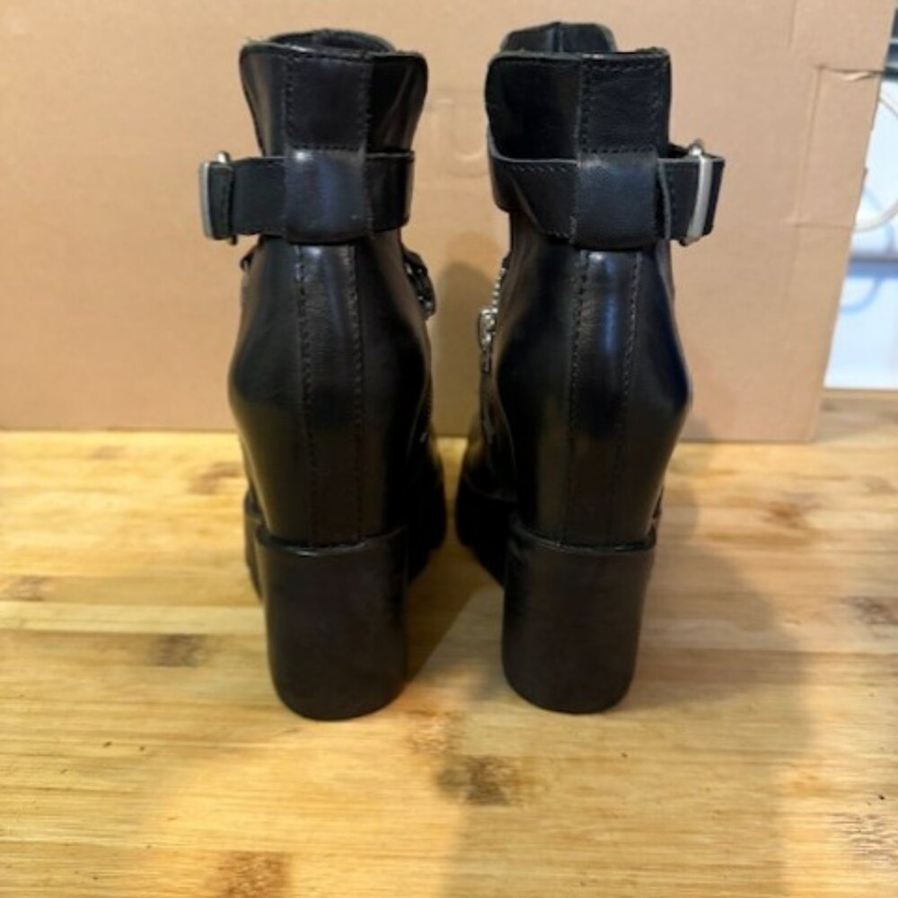 Ash Ricky Lug Sole leather Platform Wedge Booties - Size EU37 - NWOT - Picture 6 of 16